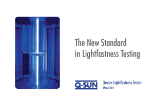 The New Standard in Lightfastness Testing - Q-Lab