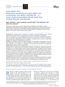 Respiratory symptoms increase health care consumption and affect