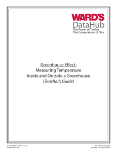Greenhouse Effect: Measuring Temperature Inside