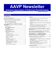 AAVP October 2015 Newsletter - American Association of Veterinary