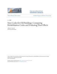 New Codes for Old Buildings: Comparing