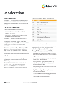 Moderation - Primary ITO