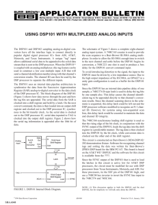 Using DSP101 with Multiplexed Analog Inputs