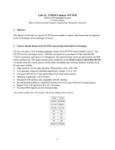 Lab 11: CMOS Camera: OV7670