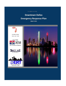 Downtown Dallas Emergency Response Plan