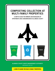 composting collection at multi-family properties