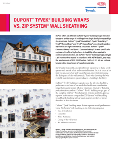dupont™ tyvek® building wraps vs. zip system® wall sheathing