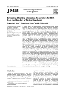 Extracting Stacking Interaction Parameters for RNA from