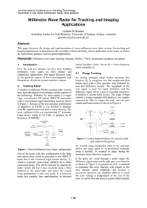 Millimetre Wave Radar for Tracking and Imaging