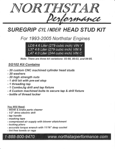 surfgrip cylinder head stud kit