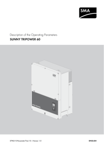 Technical Information - Description of the Operating