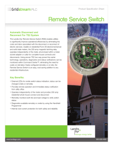 Remote Service Switch