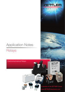 Application Notes Relays