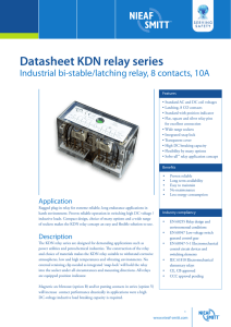 Datasheet KDN relay series