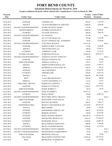 Disbursements