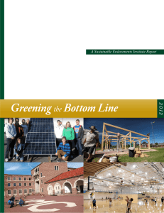 Greening the Bottom Line - Billion Dollar Green Challenge
