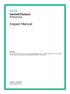 Inspect Manual - Hewlett Packard Enterprise