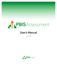 User`s Manual - PBISApps.org