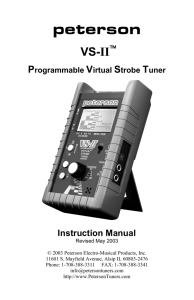 VS-II Instruction Manual English