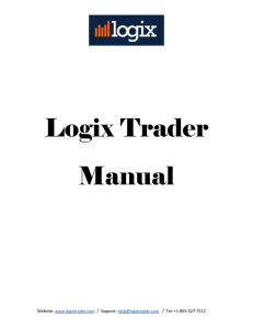 Logix Trader Manual - Logix Trading Platform