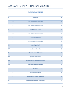 eMEASURES 2.0 USERS MANUAL