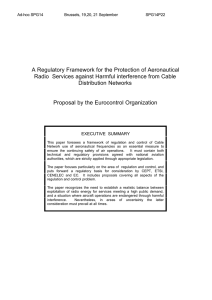 A Regulatory Framework for the Protection of Aeronautical Radio