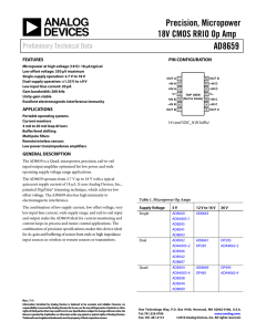 Analog Devices AD8659ARZ-RL Datasheet