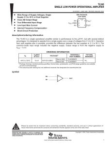 TL343 - Texas Instruments