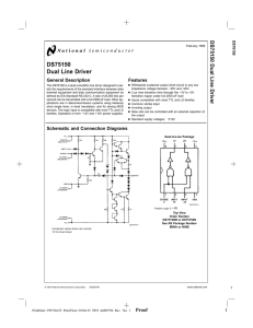 DS75150 Dual Line Driver