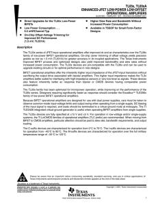 Enhanced-JFET Low-Power Low-Offset