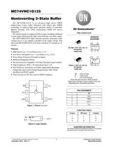 MC74VHC1G125 - Non-Inverting 3-State Buffer