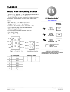 NLX3G16 Triple Non-Inverting Buffer