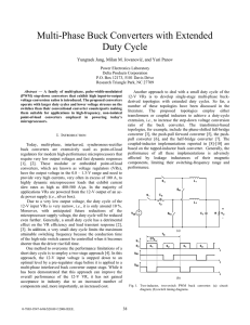 Multi-Phase Buck Converters with Extended Duty Cycle