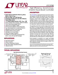 LTC3780 - High Efficiency, Synchronous, 4-Switch Buck