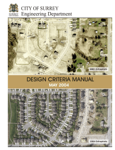 design criteria manual