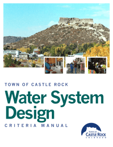 Water System Design Criteria Manual
