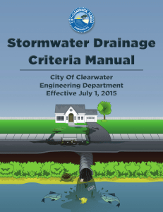 Storm Drainage Design Criteria