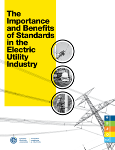 The Importance and Benefits of Standards in the Electric Utility Industry