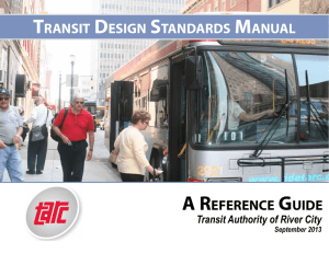 TARC: Transit Design Standards Manual