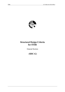 Structural Design Criteria for ITER (SDC-G)