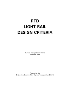 RTD Light Rail Design Criteria - National Association of City