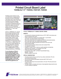 Printed Circuit Board Label