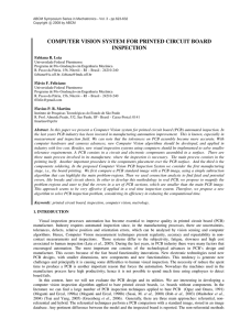 computer vision system for printed circuit board inspection