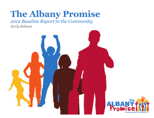 The Albany Promise 2012: Baseline Report To The Community