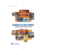 Ensuring the CUNY Promise - The City University of New York