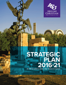 Strategic Plan - Abilene Christian University