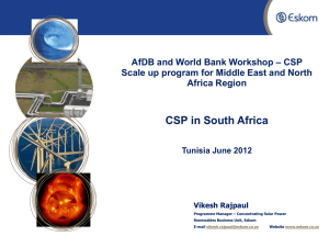 CSP in south africa - African Development Bank