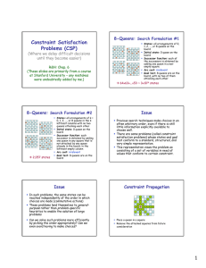 Constraint Satisfaction Problems (CSP)