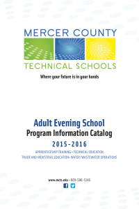 Course Catalog - Mercer County Technical Schools