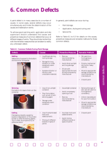 6. Common Defects